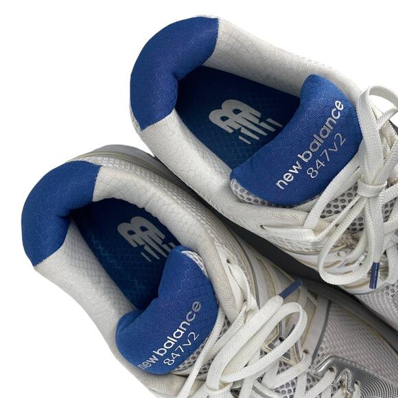 Men's Size 9 NEW BALANCE 847v2 White MW847WT2 Sneakers Walking Running Shoes - Picture 11 of 13